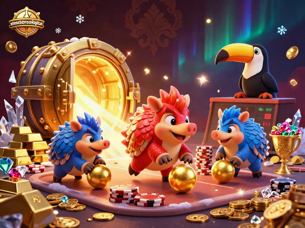 Engaging gameplay scene featuring stoeckerecological pangolins in a dynamic casino showdown.